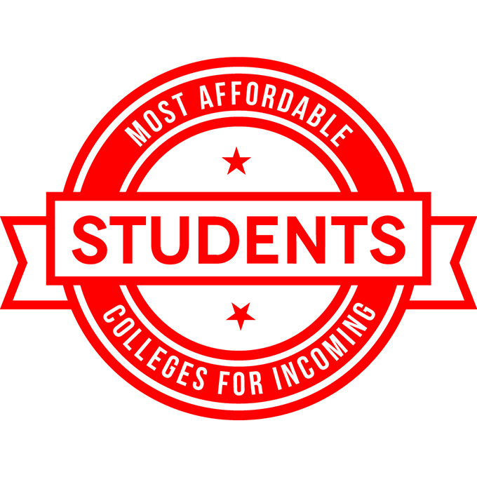 Most Affordable College for Incoming Students Badge