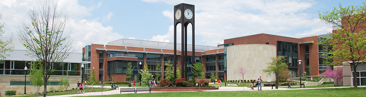 Clock Tower and CCIT Building on campus
