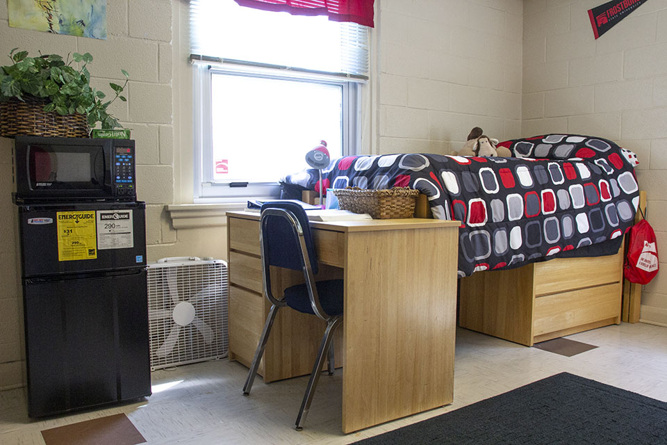 a variety of room choices and dining plans