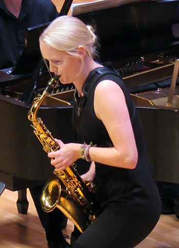 Caitlin Rund playing music