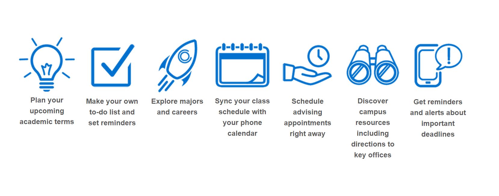Navigate Student Features