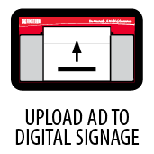 Upload an ad to digital signage